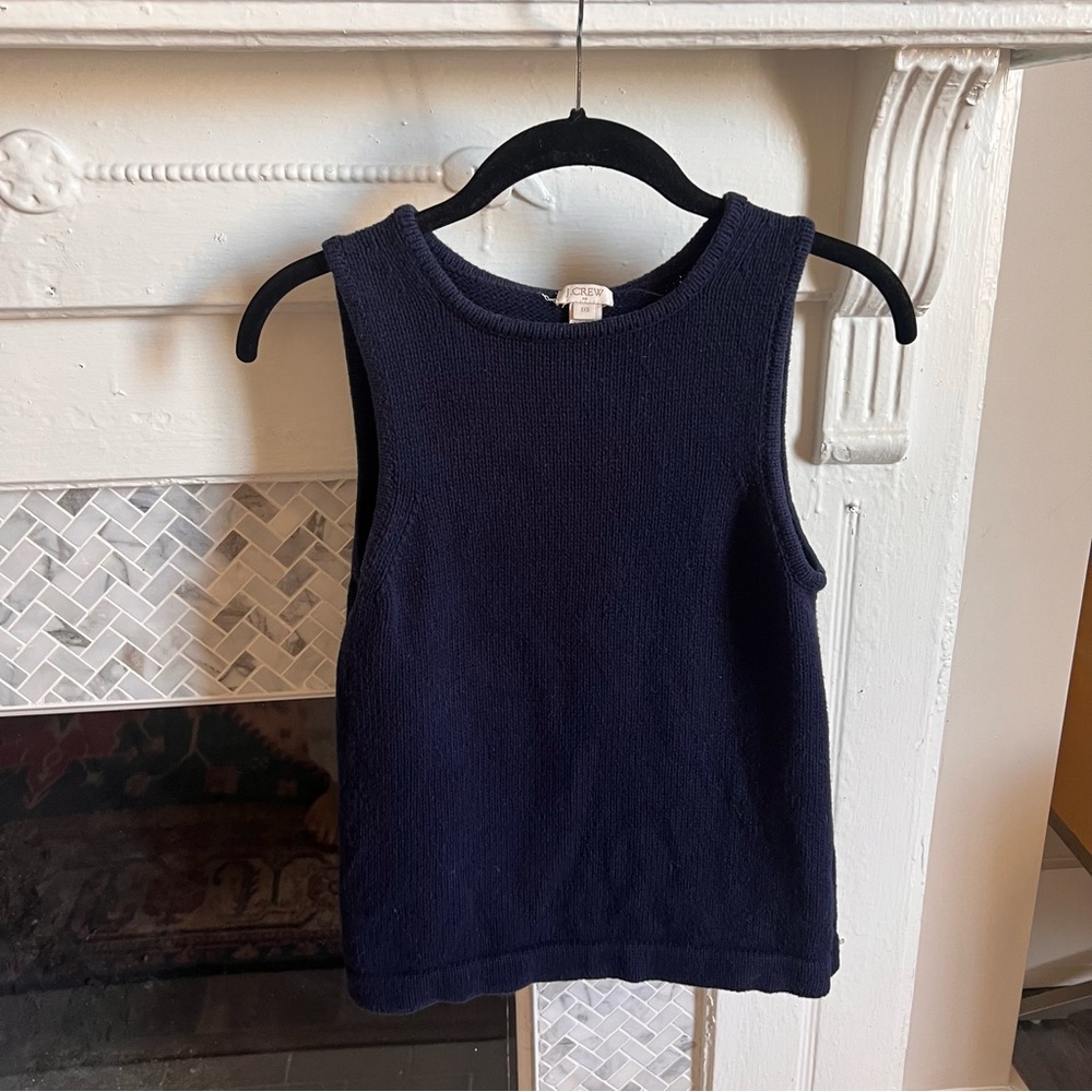 J.Crew Navy Sleevesless Sweater